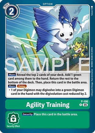Agility Training (Reprint) (P-106) Foil Promo - Advanced Booster Digimon Generation