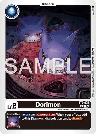 Dorimon (Reprint) (BT7-005) Foil Uncommon - Advanced Booster Digimon Generation