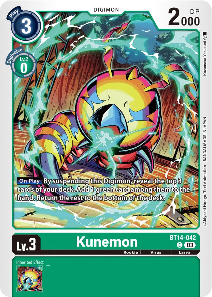 Kunemon BT14-042 C (Blast Ace) 