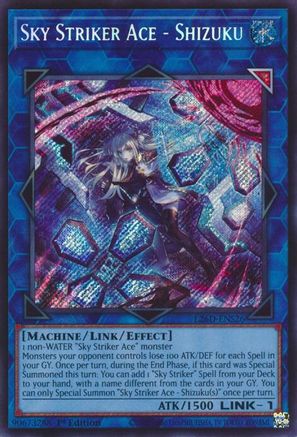 Sky Striker Ace - Shizuku (Secret Rare) (L26D-ENS26) - Secret Rare - Legendary Modern Decks 2026