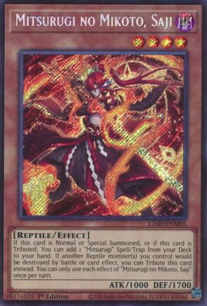 Mitsurugi no Mikoto, Saji (Secret Rare) (L26D-ENM05) - Secret Rare - Legendary Modern Decks 2026