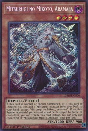 Mitsurugi no Mikoto, Aramasa (Secret Rare) (L26D-ENM06) - Secret Rare - Legendary Modern Decks 2026