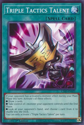 Triple Tactics Talent (L26D-ENS21) - Common - Legendary Modern Decks 2026