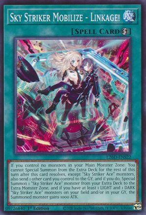 Sky Striker Mobilize - Linkage! (L26D-ENS22) - Common - Legendary Modern Decks 2026