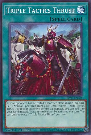 Triple Tactics Thrust (L26D-ENS23) - Common - Legendary Modern Decks 2026