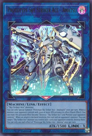 Prototype Sky Striker Ace - Amatsu (L26D-ENS35) - Ultra Rare - Legendary Modern Decks 2026
