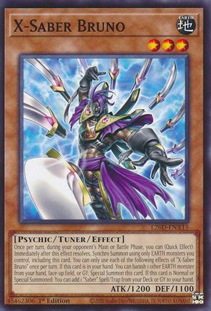 X-Saber Bruno (L26D-ENX15) - Common - Legendary Modern Decks 2026