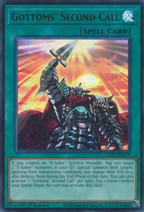 Gottoms' Second Call (Ultra Rare) (L26D-ENX19) - Ultra Rare - Legendary Modern Decks 2026