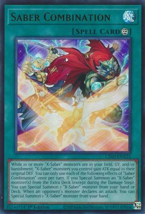 Saber Combination (L26D-ENX25) - Ultra Rare - Legendary Modern Decks 2026