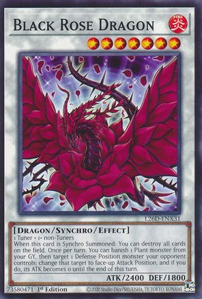 Black Rose Dragon (L26D-ENX31) - Common - Legendary Modern Decks 2026