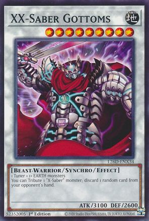 XX-Saber Gottoms (L26D-ENX34) - Common - Legendary Modern Decks 2026
