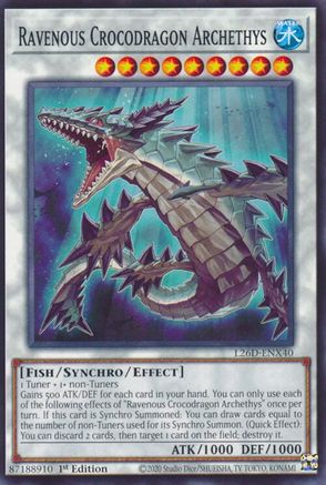 Ravenous Crocodragon Archethys (L26D-ENX40) - Common - Legendary Modern Decks 2026