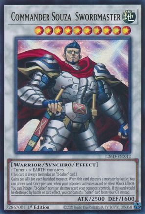 Commander Souza, Swordmaster (L26D-ENX42) - Ultra Rare - Legendary Modern Decks 2026