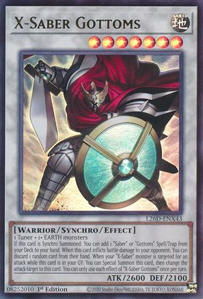 X-Saber Gottoms (L26D-ENX43) - Ultra Rare - Legendary Modern Decks 2026
