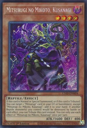 Mitsurugi no Mikoto, Kusanagi (L26D-ENM04) - Secret Rare - Legendary Modern Decks 2026
