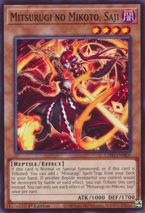 Mitsurugi no Mikoto, Saji (L26D-ENM05) - Common - Legendary Modern Decks 2026