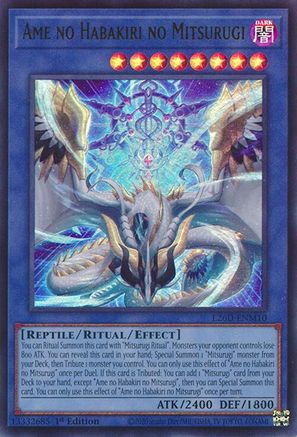 Ame no Habakiri no Mitsurugi (L26D-ENM10) - Ultra Rare - Legendary Modern Decks 2026