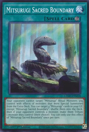 Mitsurugi Sacred Boundary (L26D-ENM18) - Common - Legendary Modern Decks 2026
