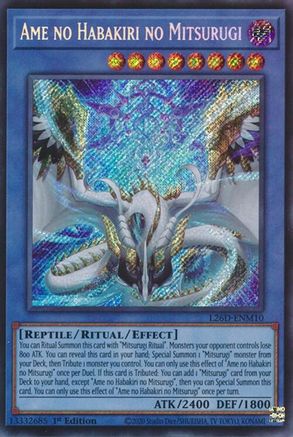 Ame no Habakiri no Mitsurugi (Secret Rare) (L26D-ENM10) - Secret Rare - Legendary Modern Decks 2026