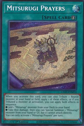 Mitsurugi Prayers (Secret Rare) (L26D-ENM14) - Secret Rare - Legendary Modern Decks 2026