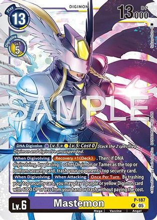 Mastemon - P-187 (Reprint) (P-187) Foil Promo - Advanced Booster Digimon Generation