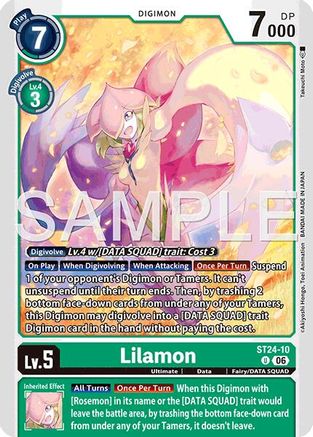 Lilamon (ST24-10)  Uncommon - Starter Deck 24: Data Squad