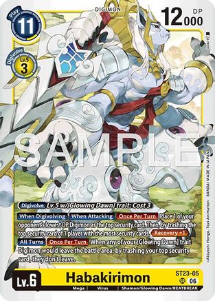 Habakirimon (ST23-05) Foil Super Rare - Starter Deck 23: Beatbreak