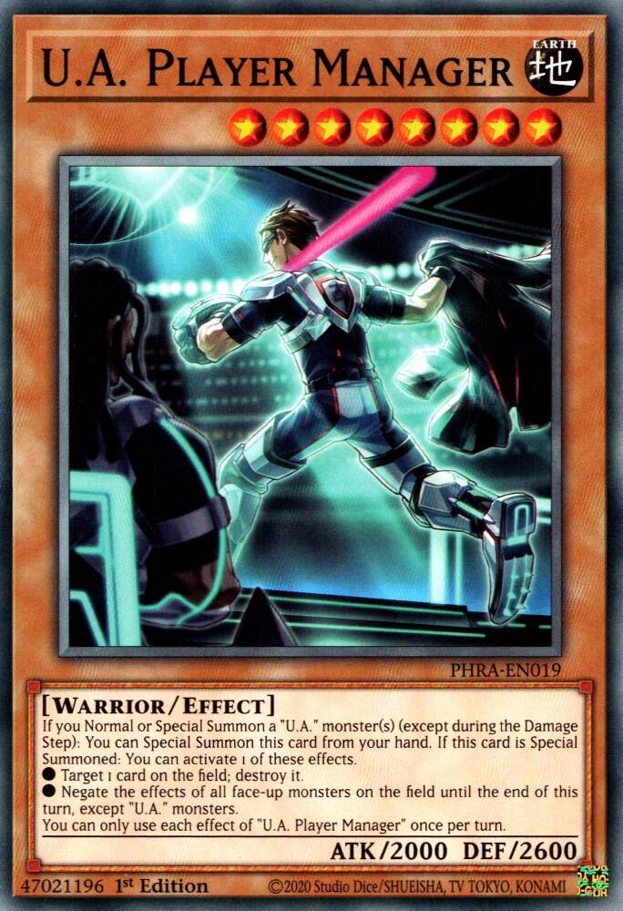 U.A. Player Manager PHRA-EN019 (Phantom Rage)  - 1st Edition