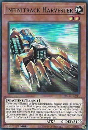 Infinitrack Harvester (RA05-EN014) - Super Rare - Rarity Collection 5