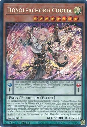 DoSolfachord Coolia (Secret Rare) (RA05-EN018) - Secret Rare - Rarity Collection 5