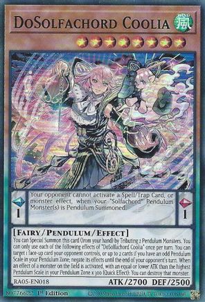DoSolfachord Coolia (RA05-EN018) - Super Rare - Rarity Collection 5