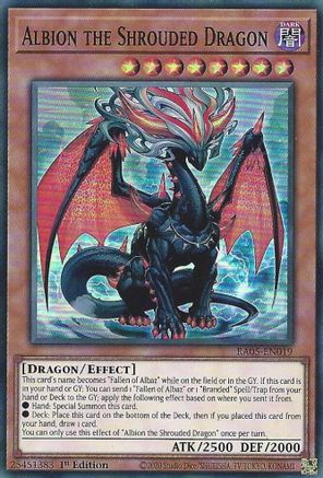 Albion the Shrouded Dragon (RA05-EN019) - Super Rare - Rarity Collection 5