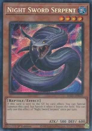 Night Sword Serpent (Secret Rare) (RA05-EN020) - Secret Rare - Rarity Collection 5