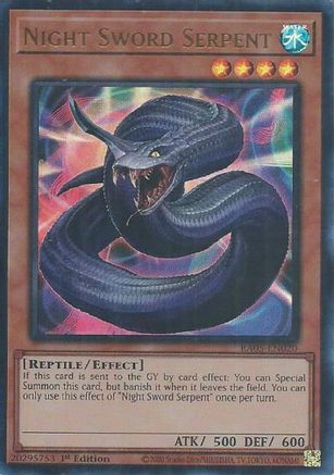 Night Sword Serpent (Ultra Rare) (RA05-EN020) - Ultra Rare - Rarity Collection 5