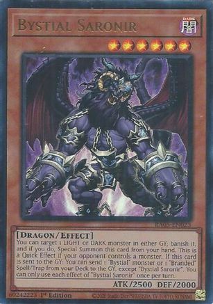 Bystial Saronir (Ultra Rare) (RA05-EN023) - Ultra Rare - Rarity Collection 5