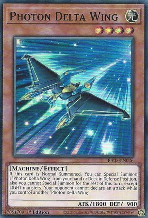 Photon Delta Wing (RA05-EN026) - Super Rare - Rarity Collection 5
