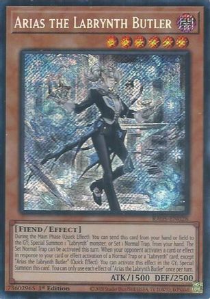 Arias the Labrynth Butler (Secret Rare) (RA05-EN028) - Secret Rare - Rarity Collection 5
