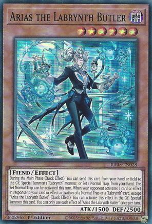 Arias the Labrynth Butler (RA05-EN028) - Super Rare - Rarity Collection 5