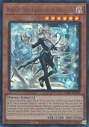 Arias the Labrynth Butler (Ultra Rare) (RA05-EN028) - Ultra Rare - Rarity Collection 5