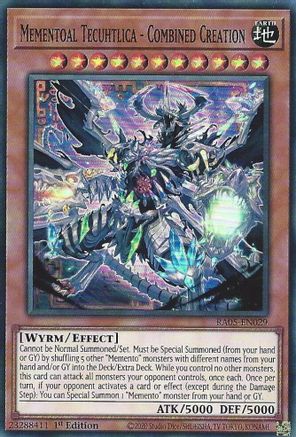 Mementoal Tecuhtlica - Combined Creation (RA05-EN029) - Super Rare - Rarity Collection 5