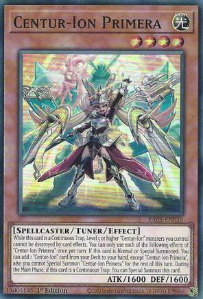 Centur-Ion Primera (RA05-EN030) - Super Rare - Rarity Collection 5