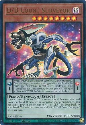 D/D Count Surveyor (Ultra Rare) (RA05-EN034) - Ultra Rare - Rarity Collection 5