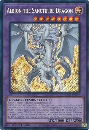 Albion the Sanctifire Dragon (Secret Rare) (RA05-EN037) - Secret Rare - Rarity Collection 5