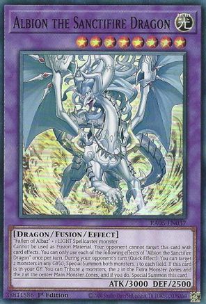 Albion the Sanctifire Dragon (RA05-EN037) - Super Rare - Rarity Collection 5