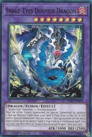 Snake-Eyes Doomed Dragon (RA05-EN039) - Super Rare - Rarity Collection 5