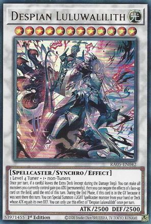 Despian Luluwalilith (RA05-EN042) - Super Rare - Rarity Collection 5