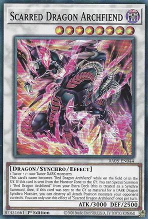 Scarred Dragon Archfiend (RA05-EN044) - Super Rare - Rarity Collection 5