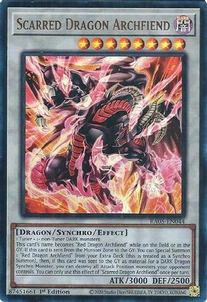 Scarred Dragon Archfiend (Ultra Rare) (RA05-EN044) - Ultra Rare - Rarity Collection 5