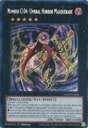 Number C104: Umbral Horror Masquerade (Secret Rare) (RA05-EN046) - Secret Rare - Rarity Collection 5