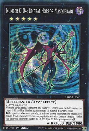 Number C104: Umbral Horror Masquerade (RA05-EN046) - Super Rare - Rarity Collection 5